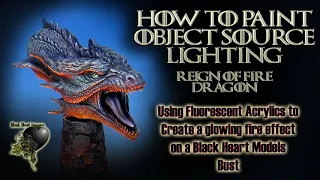 Painting Object Source Lighting on a Dragon Bust