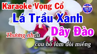 Karaoke Vọng Cổ Lá Trầu Xanh Dây Đào - Vọng Cổ Câu 1-2-5-6