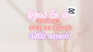 How to make a Roblox text to speech story tutorial #texttospeech