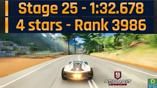 Asphalt 9 | Terzo Millennio Event | Stage 25 - 1:32.678 ( 4 stars 3986 )