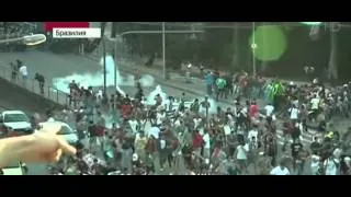 07 июня 2014, Бразильская полиция пошла на радикальные меры