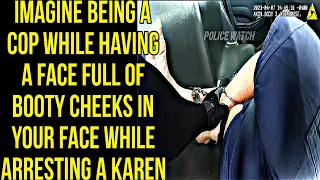 Insane Karen Goes Ballistic On Police After Getting Wasted With Her Kid Reaction