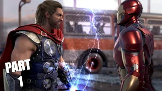 MARVEL'S AVENGERS Walkthrough Gameplay - STORY INTRO Part 1