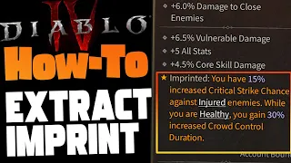 How To Imprint / Extract Legendary Item Aspects In Diablo 4