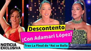 Descontento con Adamari López tras la final de “Así se Baila”.