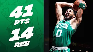 Jayson Tatum DROPS 41-PT Double-Double In Celtics W! 🔥| February 13, 2024