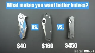 What makes you want better knives? $40 vs $160 vs $450