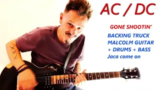 AC/DC -  Gone Shootin - Guitar Backing Track Malcolm Part