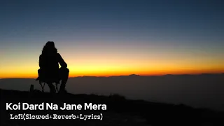 Koi Dard Na Jane Mera Lofi(Slowed+Reverb+Lyrics) Song,#koidardnajanemera