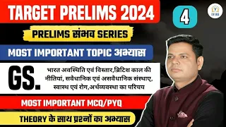 Target Prelims 2024 | strategy to crack  Prelims 2024 l Practice Session through MCQs-Day 4