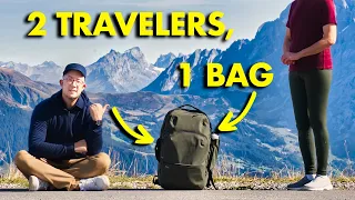 How TWO people travel EASILY with just ONE carry-on