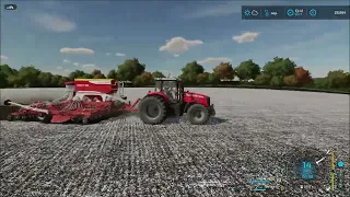 Farming Simulator 22. How to use the Pöttinger Terrasem C6 seeder.