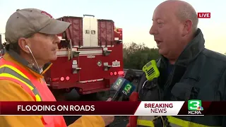 Fire official talks about flooding on Highway 99