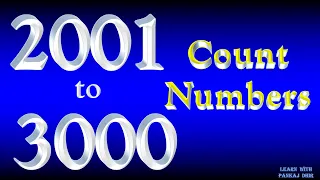 2001 to 3000 Counting Numbers