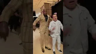 Dancing with Terry Crews backstage at #AGT 🤣