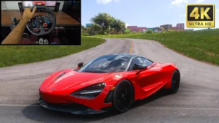 1100HP McLaren 720s | Forza Horizon 5 | Logitech g29 gameplay