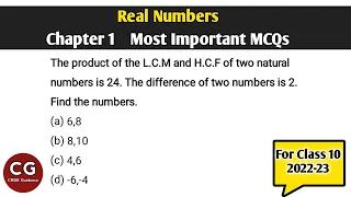 Real Numbers Chapter 1 Important MCQs (Class 10 Maths)