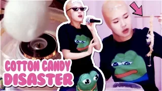 HAchubby MAKES A Cotton Candy MESS!?