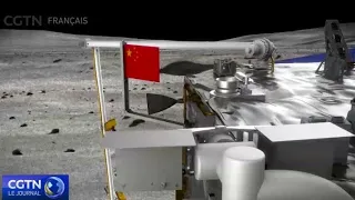 Chang'e-6 appose le drapeau national chinois sur la face cachée de la Lune