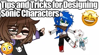 Tips and Tricks for Designing Sonic Characters // Gacha Club Tutorial