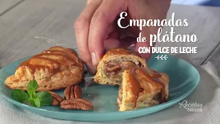 EMPANADAS DE PLÁTANO CON DULCE DE LECHE