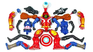 Merakit Mainan Hulk Buster, Siren Head, Captain America, Venom Miles Morales Avengers Superhero Toys