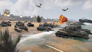 NORMANDY INVASION - Can Axis Protect Their Beaches? - WAR THUNDER