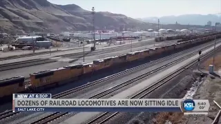 KSL NEWS: Dozens Of Diesel Locomotives Sitting Idle North Of Salt Lake