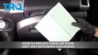 How to Replace Cabin Air Filter 2007-2013 Mitsubishi Outlander