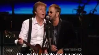 PAUL McCARTNEY & RINGO STARR - With A Little Help From My Friends (subtítulos español)