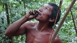 Мужчина из исчезающего племени случайно попал на видео