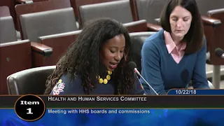 October 22, 2018 - HHS Committee Worksession