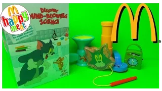 TOP 6 McDONALDS TOM AND JERRY KIDS HAPPY MEAL 2015 VERSION TOYS WITH MICROSCOPE UNBOXING