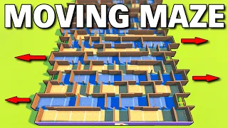 I Built a MOVING Maze to CONFUSE My Friends!