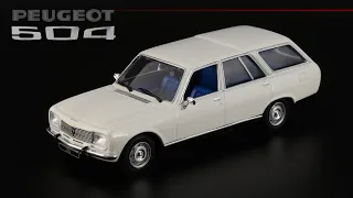 Универсал по-французски: Peugeot 504 Break • Minichamps • Масштабные модели автомобилей 1:43 • 1975