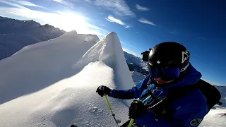 Powder Skiing Austria Silvretta Montafon QST 118 Salomon Wicked Ruffneck Crew