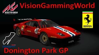 Ferrari 288XX GTO + Donington Park GP Circuit on Assetto Corsa T500rs