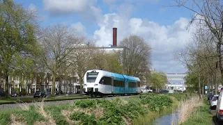 4K | Arriva GTW 233 komt door Leeuwarden Achter de Hoven als RE1 naar Leeuwarden!