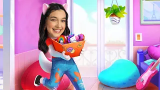 VIREI UMA GATINHA DESAJEITADA (Talking Angela 2) | Família Luluca