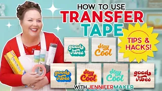 How To Use Transfer Tape on Different Types of Vinyl Cut On Your Cricut!