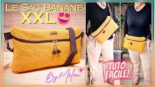 Tuto #DIY Facile avec Patron GRATUIT : Coudre Le Sac Banane XXL #CHEERS 🥰