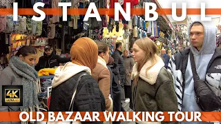 Bazaar Istanbul Turkey Walking Tour | 4K ULTRA HD 60FPS | Fatih District 3 February 2023