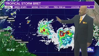 Tropical Storm Bret forms: Latest track, outlook, models