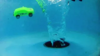 Satisfying whirlpools with car and everything. Water vortex. Whirlpool experiments.