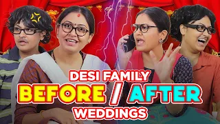 Desi  Family Attending a Wedding: Before Vs After || Captain Nick