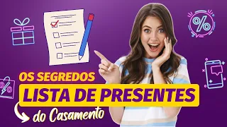 O QUE PEDIR NA LISTA DE PRESENTES DE CASAMENTO? Monte sua Lista de Presentes para Casamento GRÁTIS