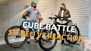 Battle of the Cube E-Bikes: Full Suspension Stereo vs Hardtail Reaction