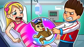 Paw Patrol The Mighty Movie | Get out Of Her Belly !!. - Very Sad Story | Rainbow Friends 3