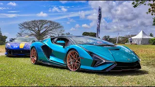 100+ Supercars Arriving - Lamborghini SIAN, Centenario, Apollo IE Pagani Huayra - Moda Miami 2024