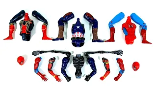 Merakit Mainan Spider-Man, Siren Head Toys, Captain America dan Spiderman Avengers Superhero Toys